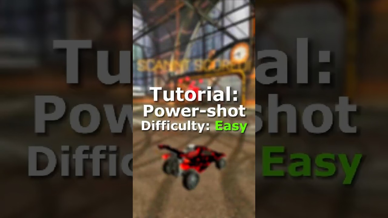 Best Power Shot Tutorial in Rocket League! 💪⚡