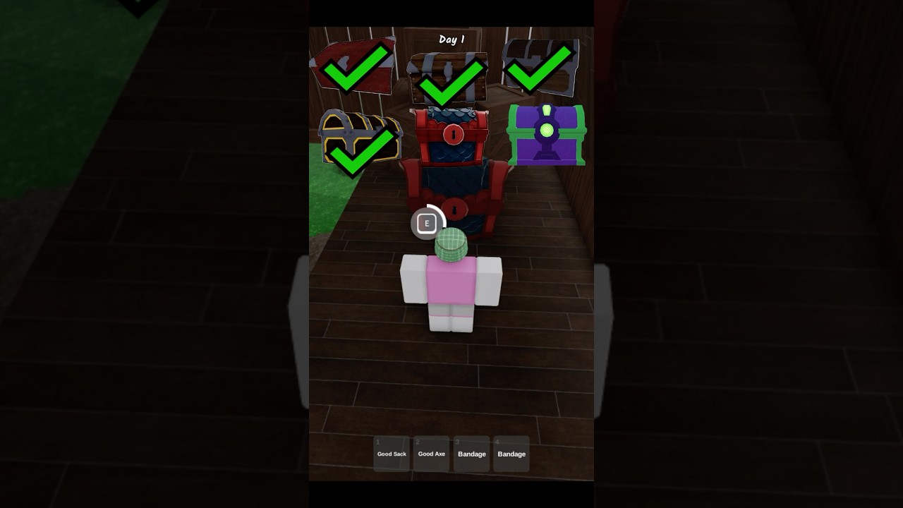 Open all chests in 99 nights in the forest😂 #roblox #99nightsintgeforest