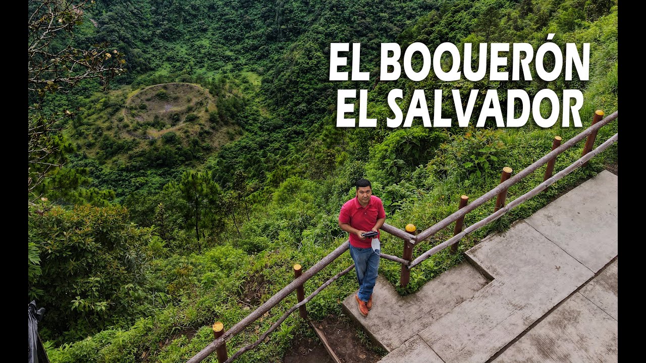 Mira este cráter, El Boquerón. El Salvador.