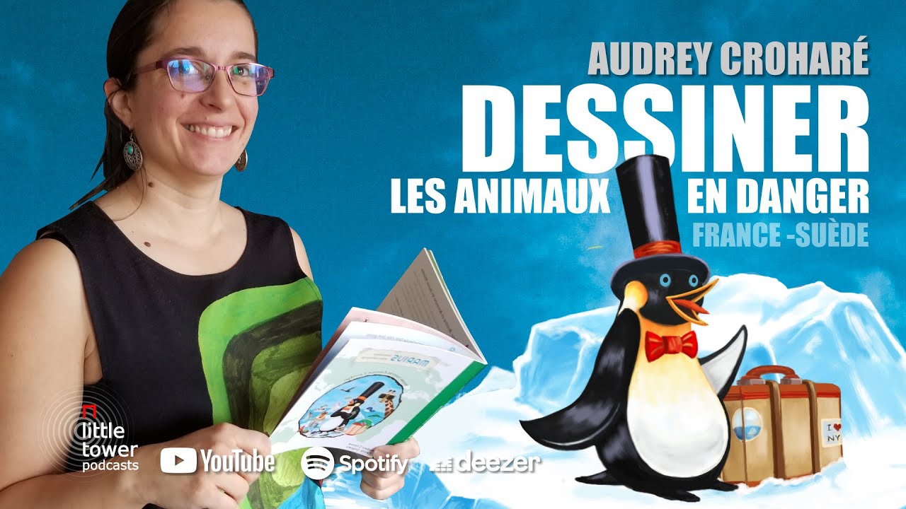 Dessiner les animaux en danger. Audrey Crohar&eacute;, illustratrice fran&ccedil;aise expatri&eacute;e en Su&egrave;de.