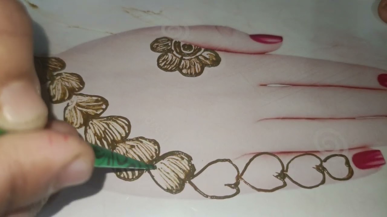 #simple mehndi design easy step by step