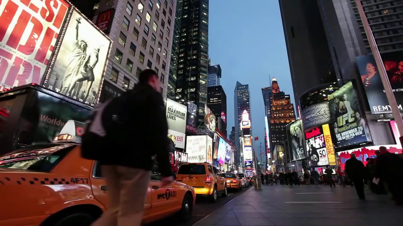 YT Video Editor Clip: Times Square (1.8th Speed)