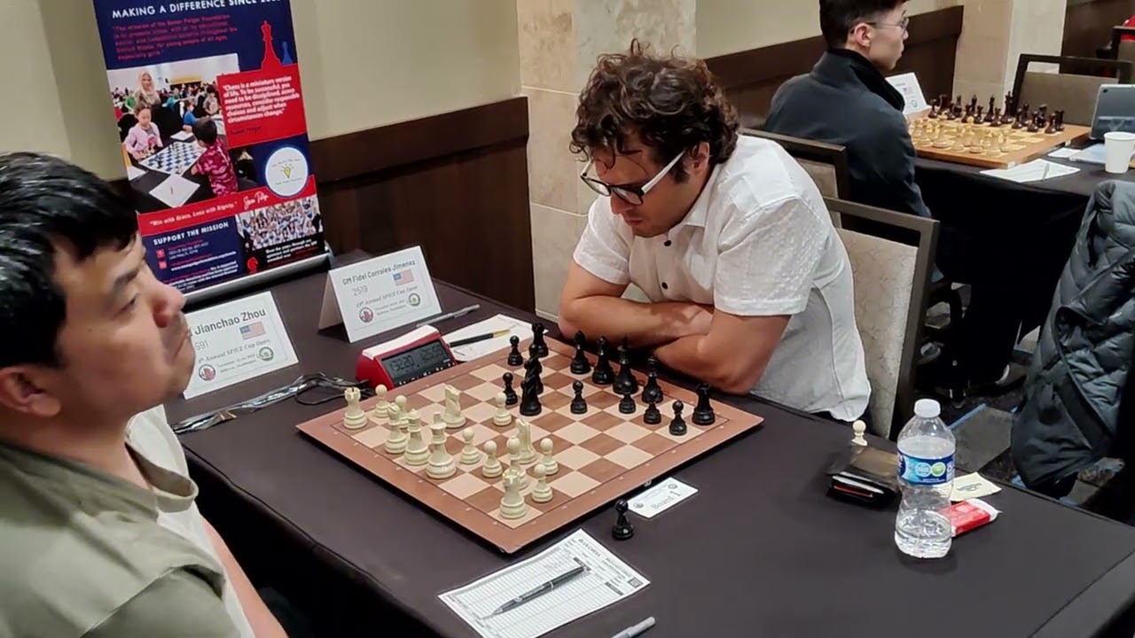GM Jianchao Zhou Vs GM Fidel Corrales.