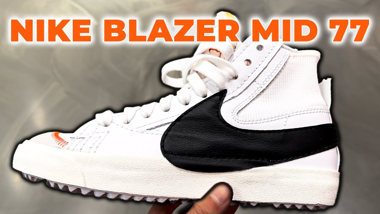 Беглый обзор на кеды NIKE BLAZER MID 77 JUMBO