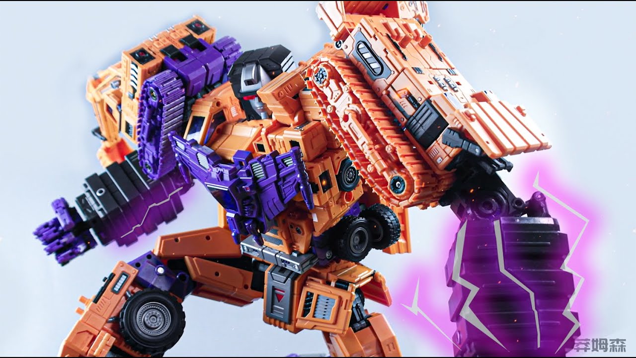 Transformers Stop Motion Animation：Toyworld Devastator Constructor.变形金刚定格动画：TW橙色大力神 还原1986变形金刚大电影