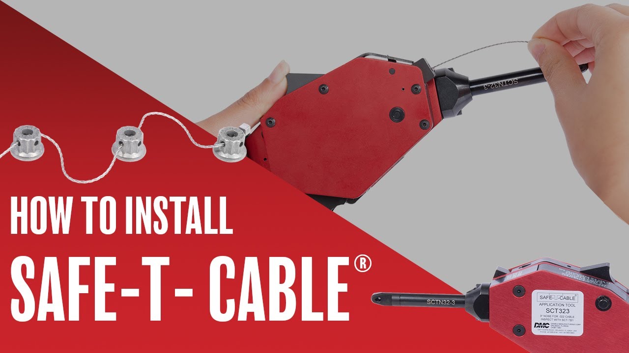 Как установить Safe-T-Cable с помощью инструмента предварительной установки натяжения SCT