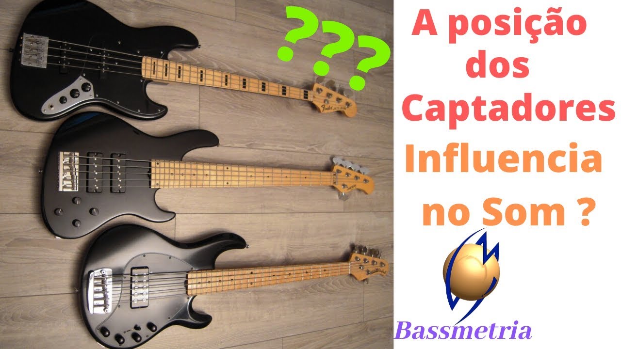 Captadores - Posição dos captadores muda o som ? Altura dos captadores do Baixo - Captador Baixo