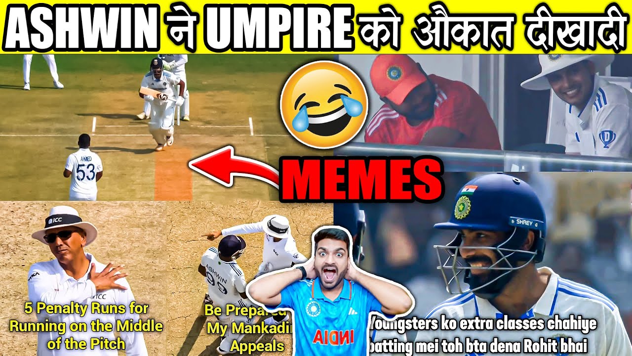 ASHWIN 5 RUNS PENALTY 😱 IND vs ENG MEMES 😂