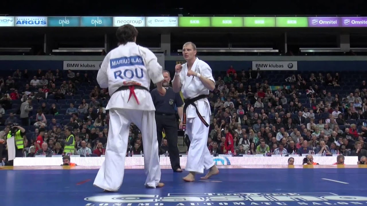 【新極真会】The 5th Karate World Cup MEN MIDDLE WEIGHT 2ND ROUND 3 Ilas vs. Filippov