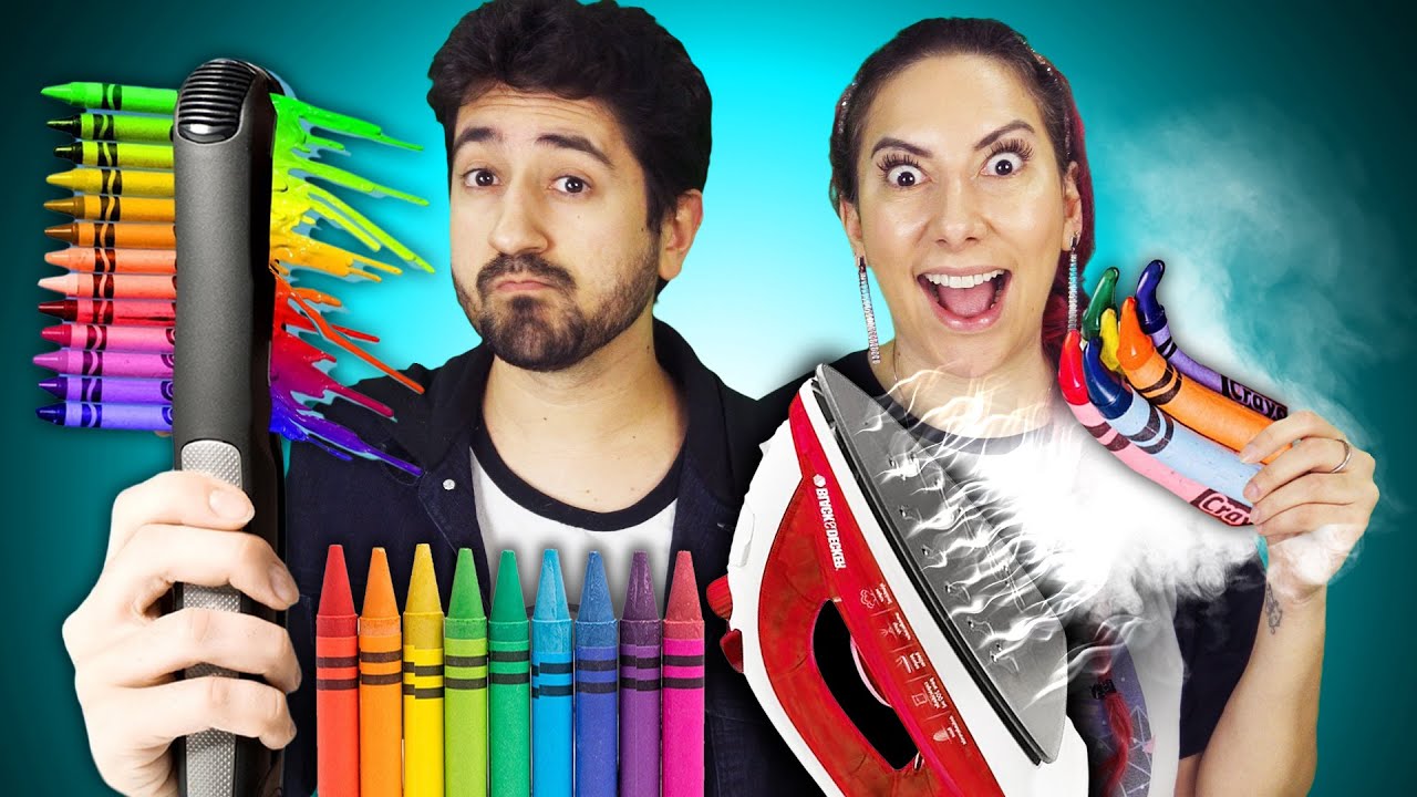 TESTAMOS TRUQUES INCRÍVEIS COM GIZ DE CERA | Gabriel e Shirley 2.0