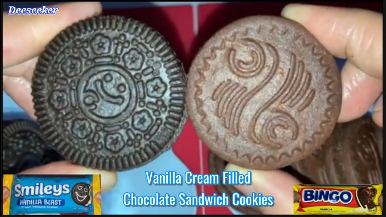 Vanilla Cream Filled Chocolate Sandwich Cookies, Bingo & Smiley Chocolate Cookies - November 1, 2025