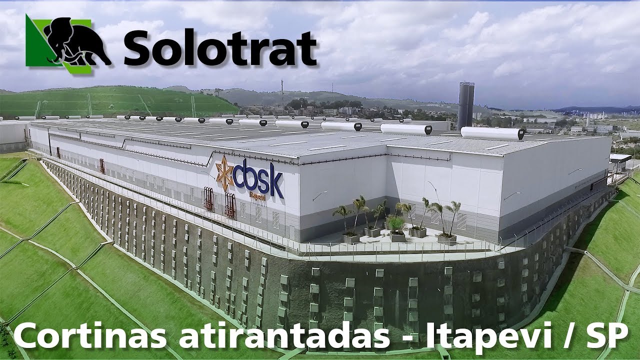 Cortinas atirantadas e solo grampeado em Itapevi - 2018