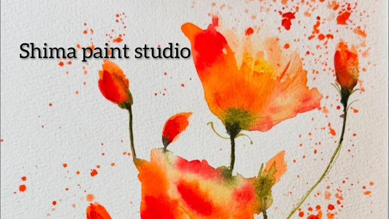Easy Watercolor Flower Painting for Beginners/ tutorials