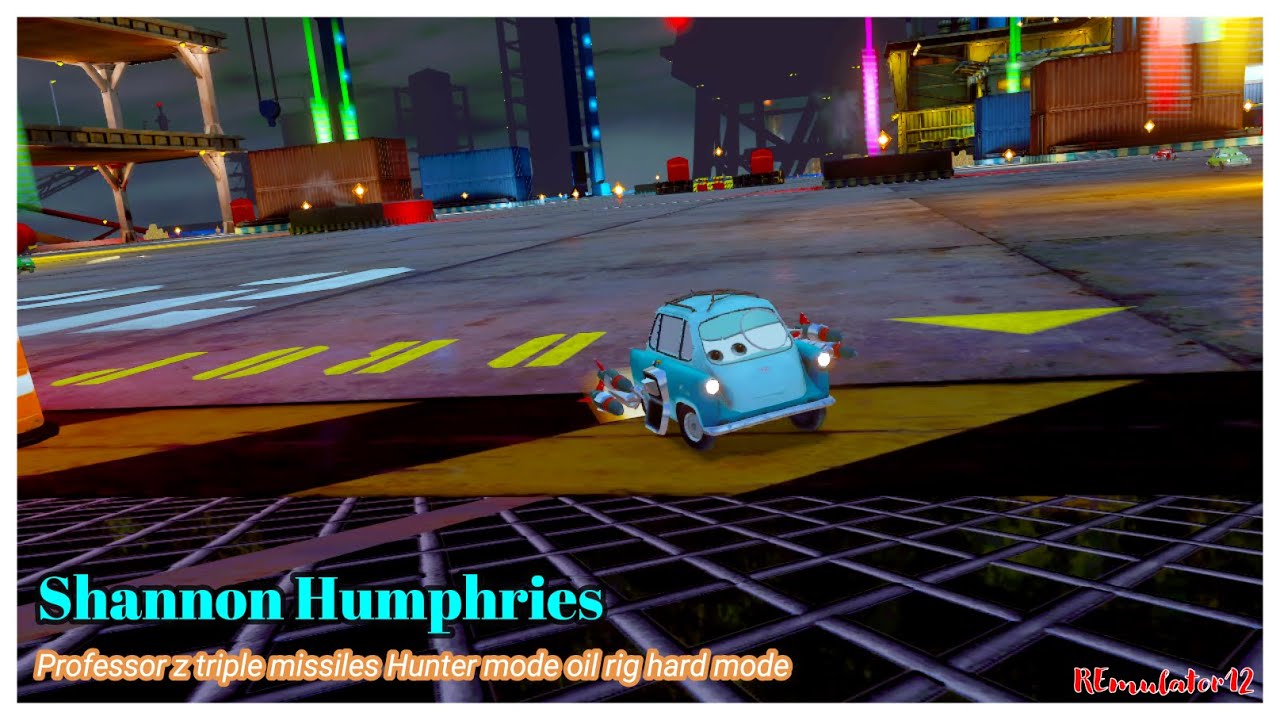 Cars 2 The Video Game | Professor Z - Hunter Mode (Troika Missiles) | Oil Rig Arena