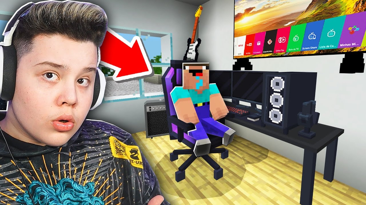 Am Recreat Camera Lui Andrei2010 in Minecraft !