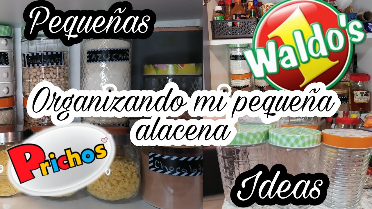 ORGANIZANDO LA ALACENA//CON FRASCOS DE WALDO'S Y PRICHOS/IDEAS PARA ORGANIZAR UNA ALACENA PEQUEÑA!