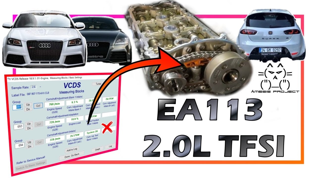 1/2 Dépose Courroie et Chaine de distribution du 2.0L TFSI Cupra Audi S3 TTS