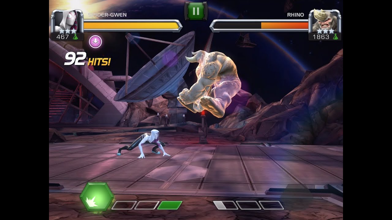 Spider-Gwen Awakened and Battle vs. Rhino | Marvel Contest of Champions