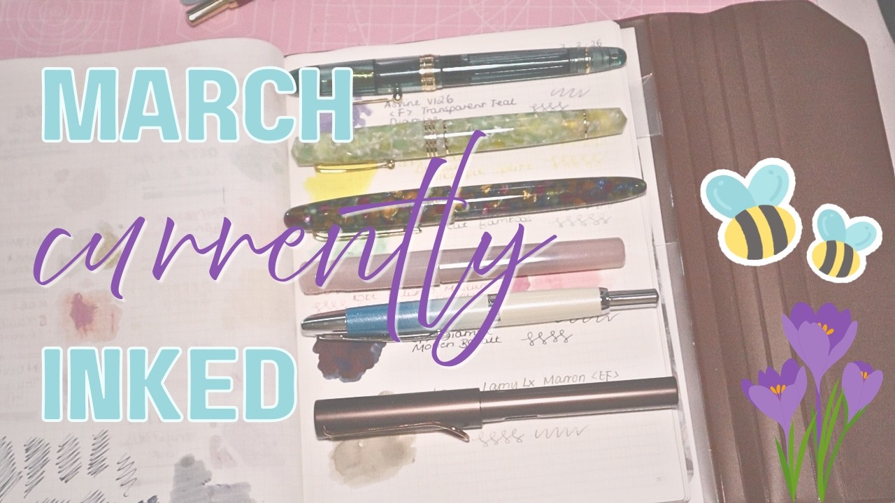 March Currently Ink! Pastel Vibes for Spring 🌸🐝| MeltingPotPaper