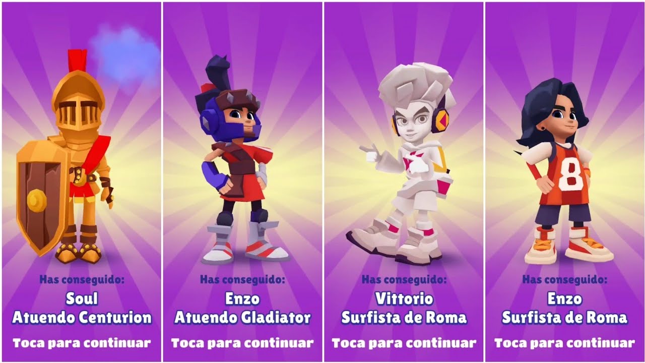 🌇🔥 Desbloqueando TODOS los Nuevos Personajes | Subway Surfers Roma 2026