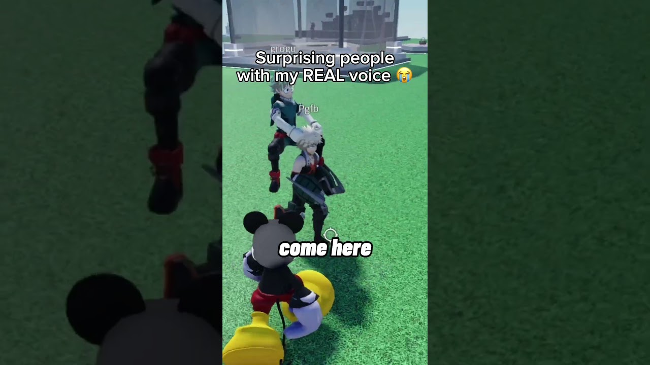 MICKEY&rsquo;S REAL VOICE.. 😱 #roblox