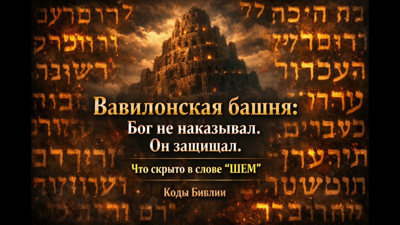 Вавилонская башня: Бог не наказывал. Он защищал. | Что скрыто в слове “ШЕМ”