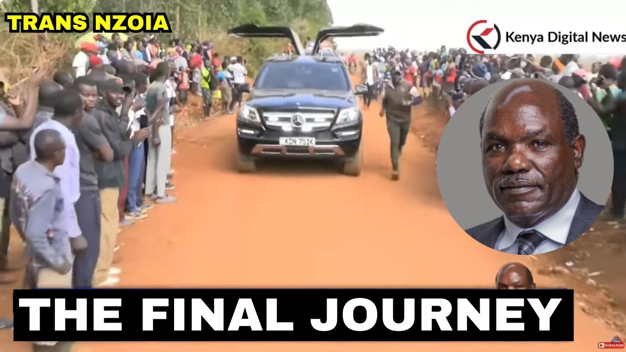 Situation at former IEBC Chair Wafula Chebukati's home as his body arrives for burial in the village