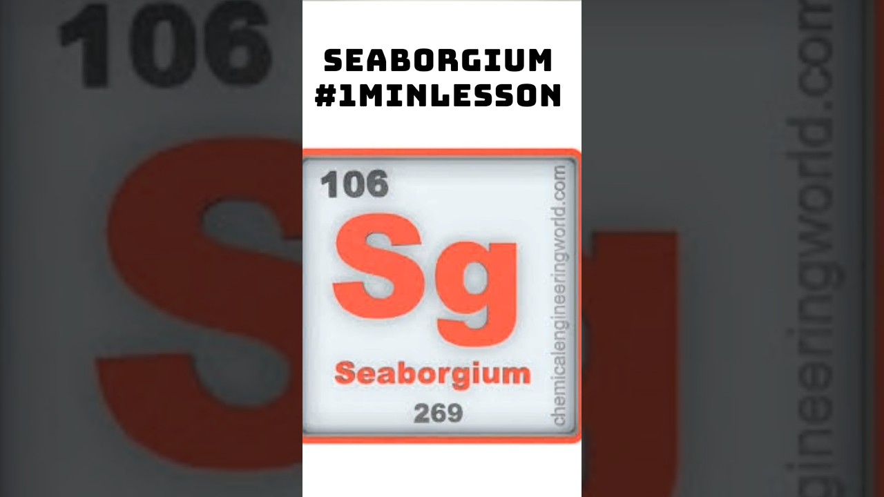 #Seaborgium | #1minlesson #teachertuber