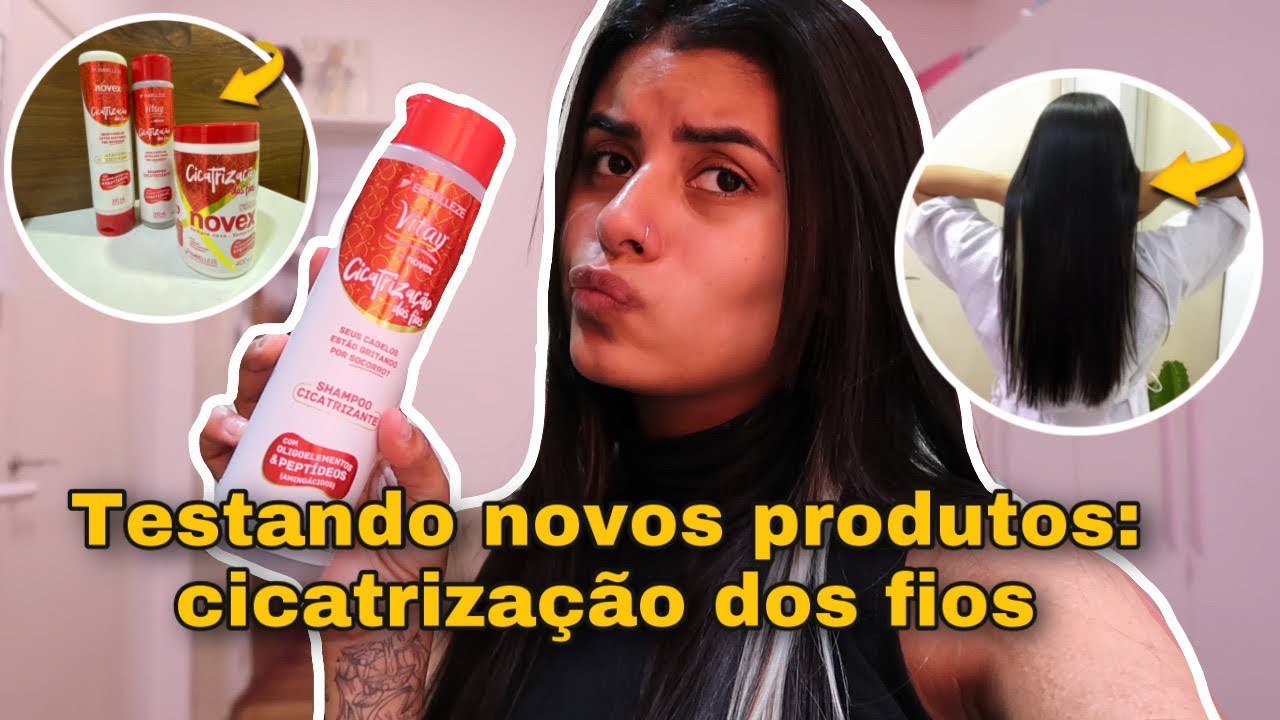 minha ROTINA de Cuidados: TESTANDO a linha CICATRIZAÇÃO DOS FIOS