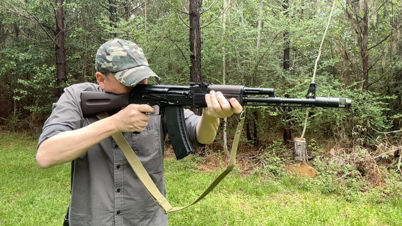 Shooting a Bulgarian AK-74 semi-auto