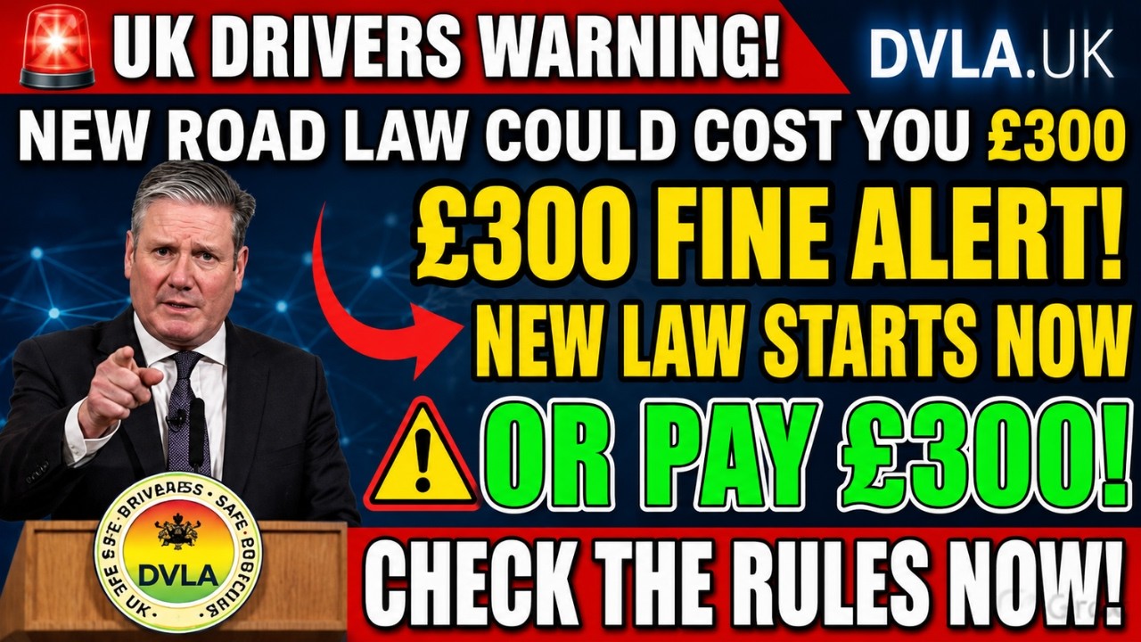 🚨 UK Drivers WARNING! New Road Law Could Cost You &pound;300