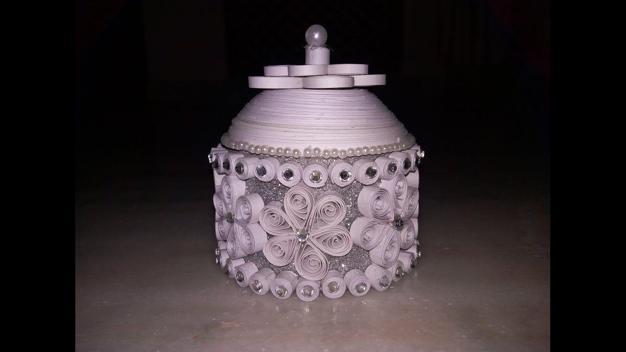 DIY jewellery box from paper quilling || paper crafts ||