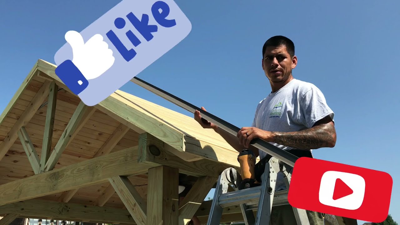 como instalar lamina de orilla y teja architectural | how to install drip edge & architect shingles