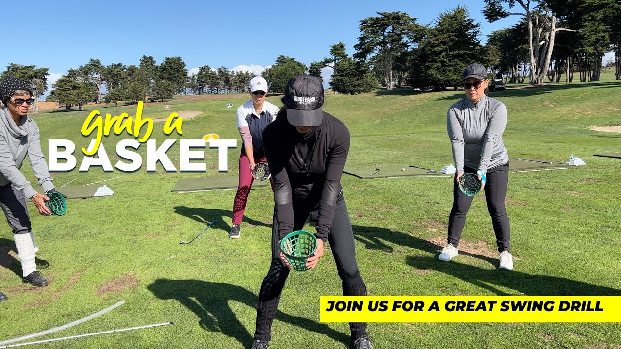 Golf Swing Drill (grab a range basket)