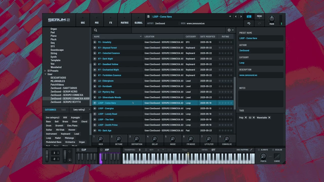 SERUM2 CONNEXIA AXIOM Soundset Patches walkthrough