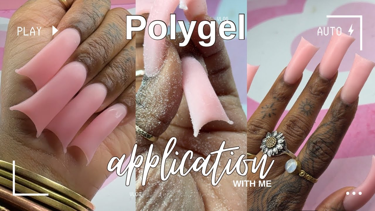 POLYGEL APPLICATION ON DUCK NAILS | POLYGEL NAILS 💗