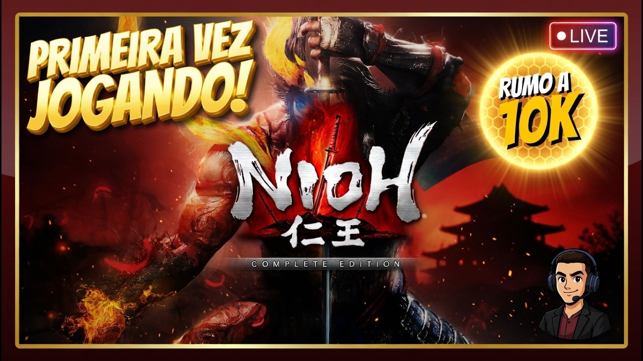 NIOH AO VIVO (PT-BR) — Zerando do zero + Sofrência no Ki ⚔️🔥#Nioh #aovivo #gameplay #ptbr #soulslike
