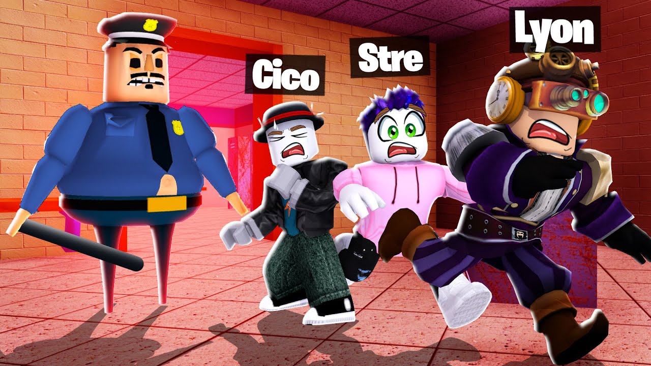GUARDIA GARY CI DÀ LA CACCIA!! FUGA DALLA ROBLOX SCUOLA