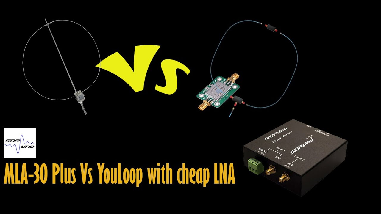 MLA 30 Plus Vs YouLoop with cheap LNA / MLA-30 Plus vs YouLoop z tanim LNA