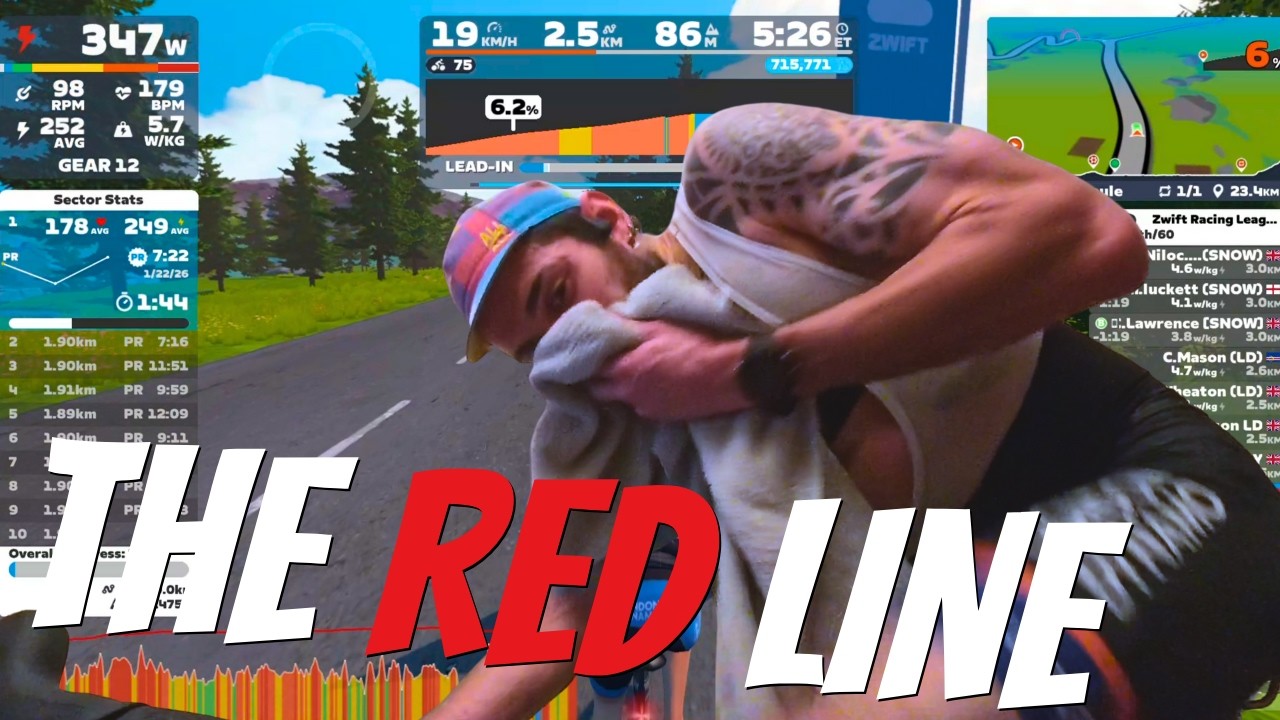 У меня началось кровотечение во время самой напряженной гонки в Zwift.