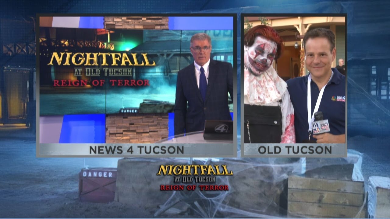 StormTracker 4 Chief Meteorologist Matt Brode makes new scary friend at "Nightfall"