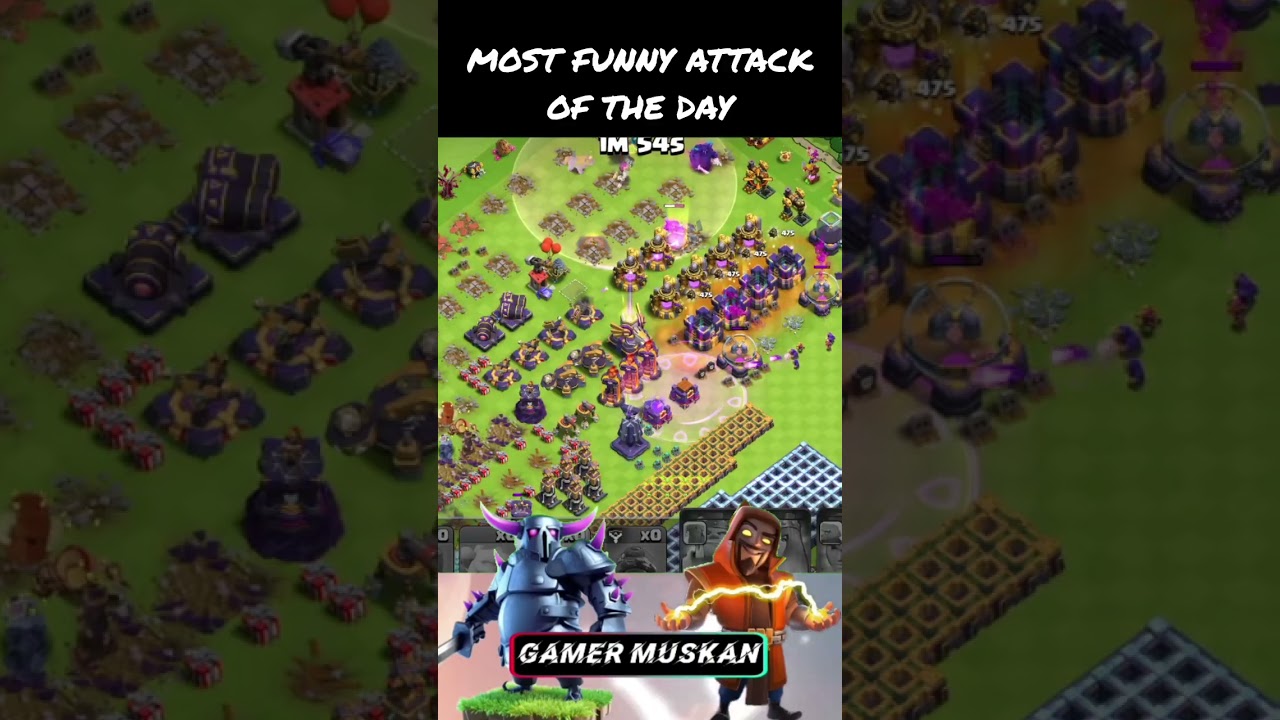CLASH OF CLANS. FUNNY ATTACK OF THE DAY. 