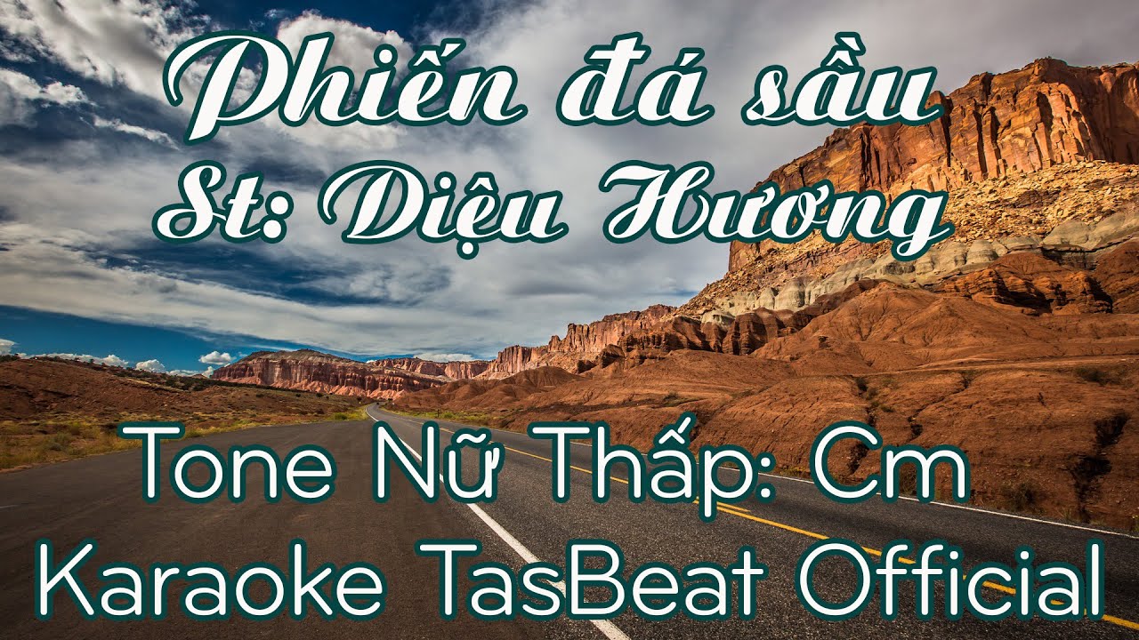 Karaoke Phiến Đá Sầu - Tone Nữ Thấp | TAS BEAT