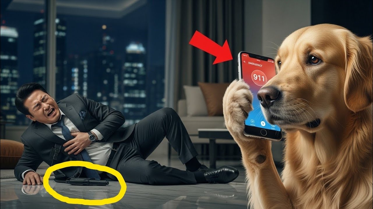  Korean Mafia Boss Had Only Seconds To Live, Until Golden Retriever Saves His Life, Calls 911