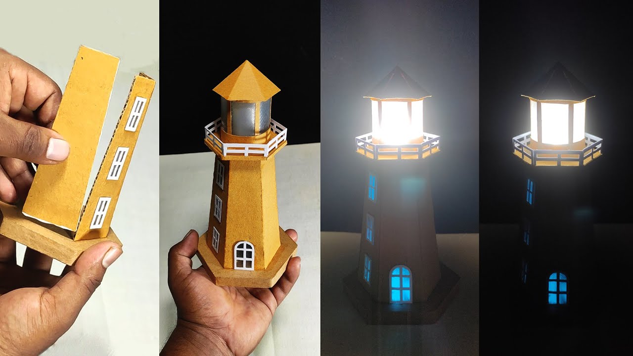 Lighthouse | DIY cardboard paper craft