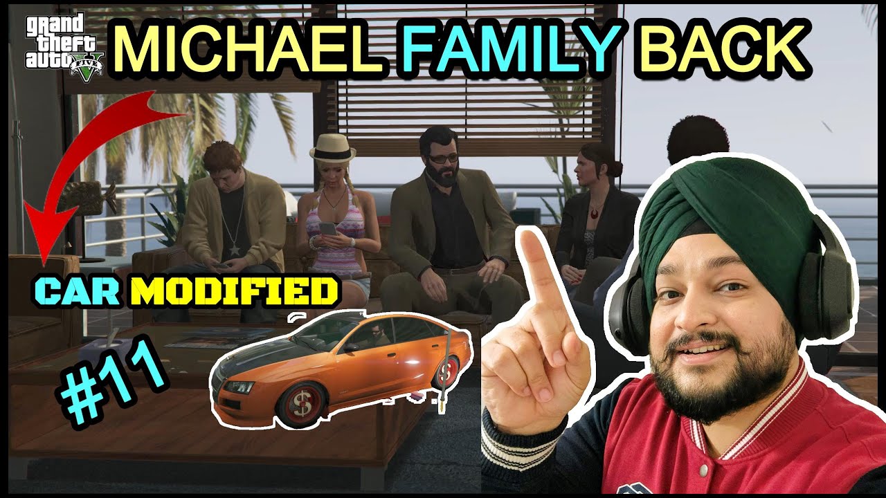 Michael’s Car Fully Modified + Family Reunion | GTA 5 Gameplay 