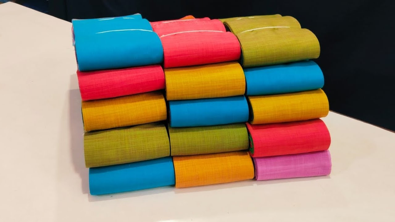 Summer special 💥 just 420 silks cotton sarees 💥 with blouse #trendysarees#handloom #royslsilks 