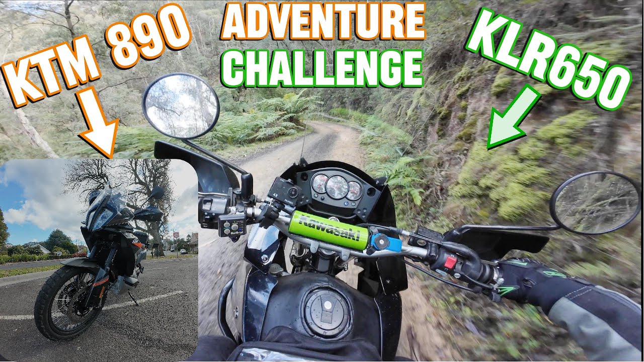 🏍️CAN A KLR 650 KEEP UP 💨WITH A KTM 890 ADVENTURE??????