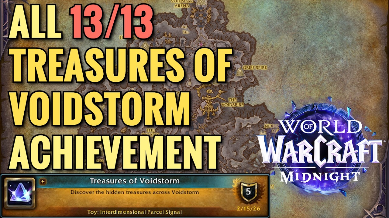 Treasures of Voidstorm Achievement (ALL Locations) (WoW Midnight)