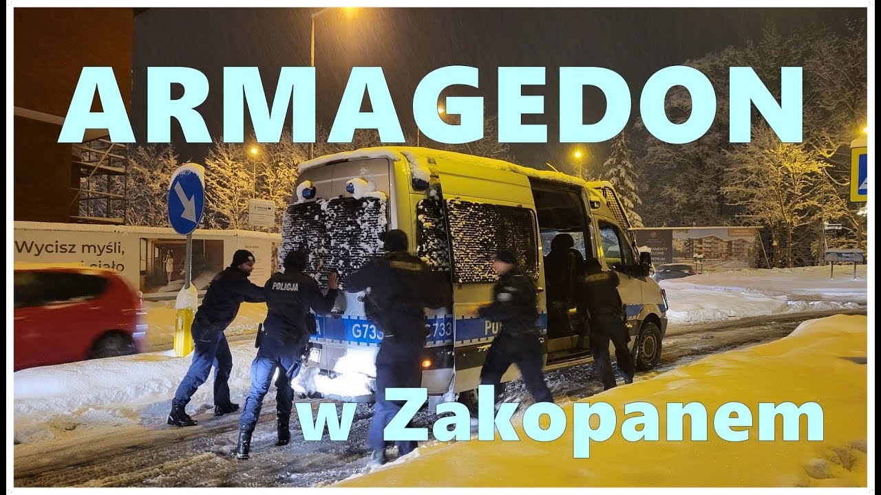 ARMAGEDON w Zakopanem/ Śnieżyca / Paraliż miasta /